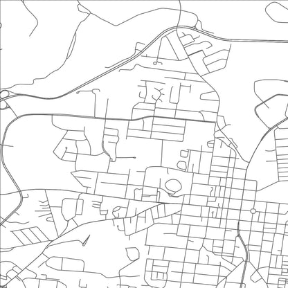 ROAD MAP OF COLUMBIA, TENNESSEE BY MAPBAKES