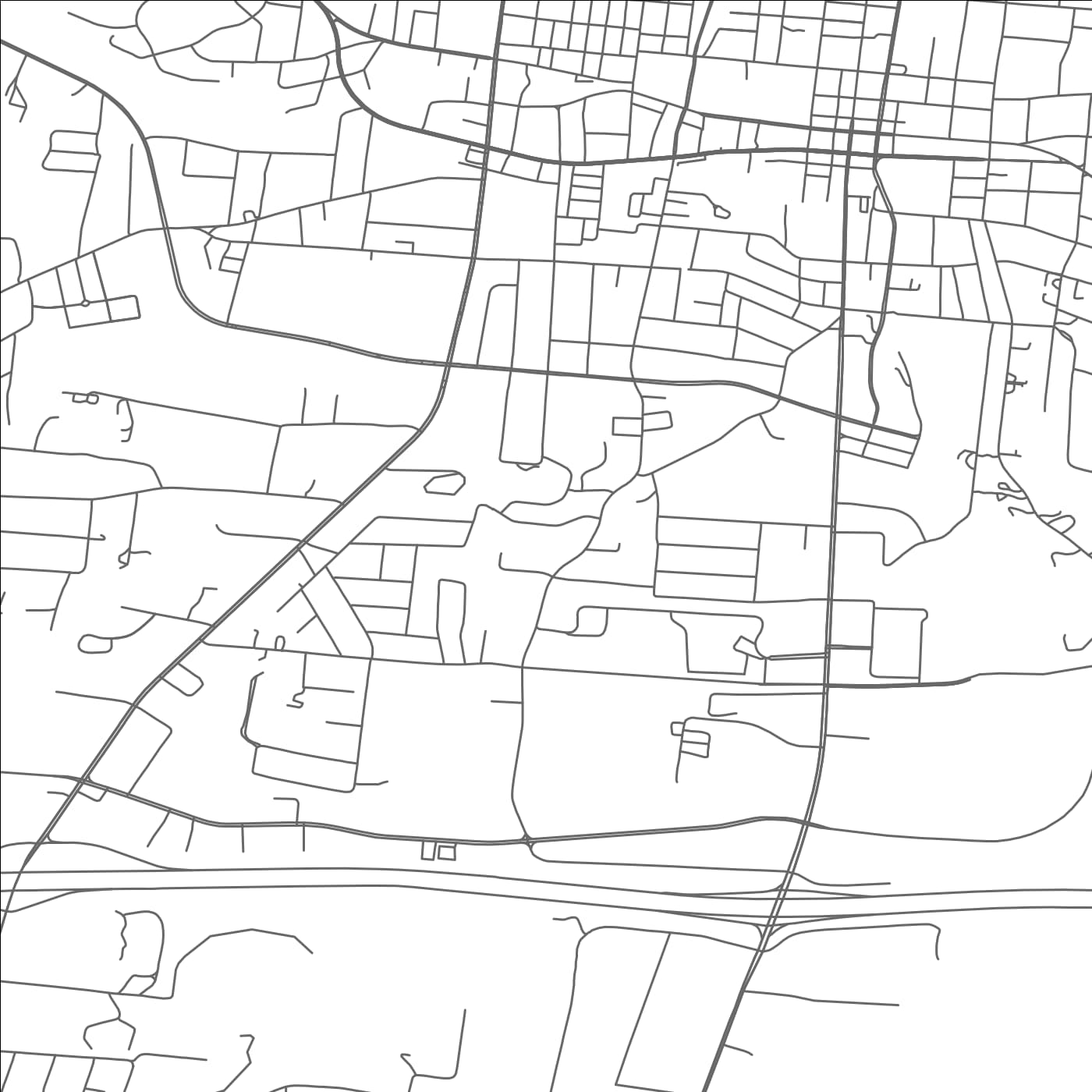 ROAD MAP OF COOKEVILLE, TENNESSEE BY MAPBAKES