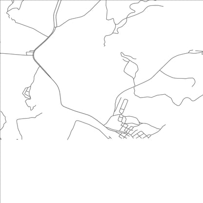 ROAD MAP OF COPPERHILL, TENNESSEE BY MAPBAKES