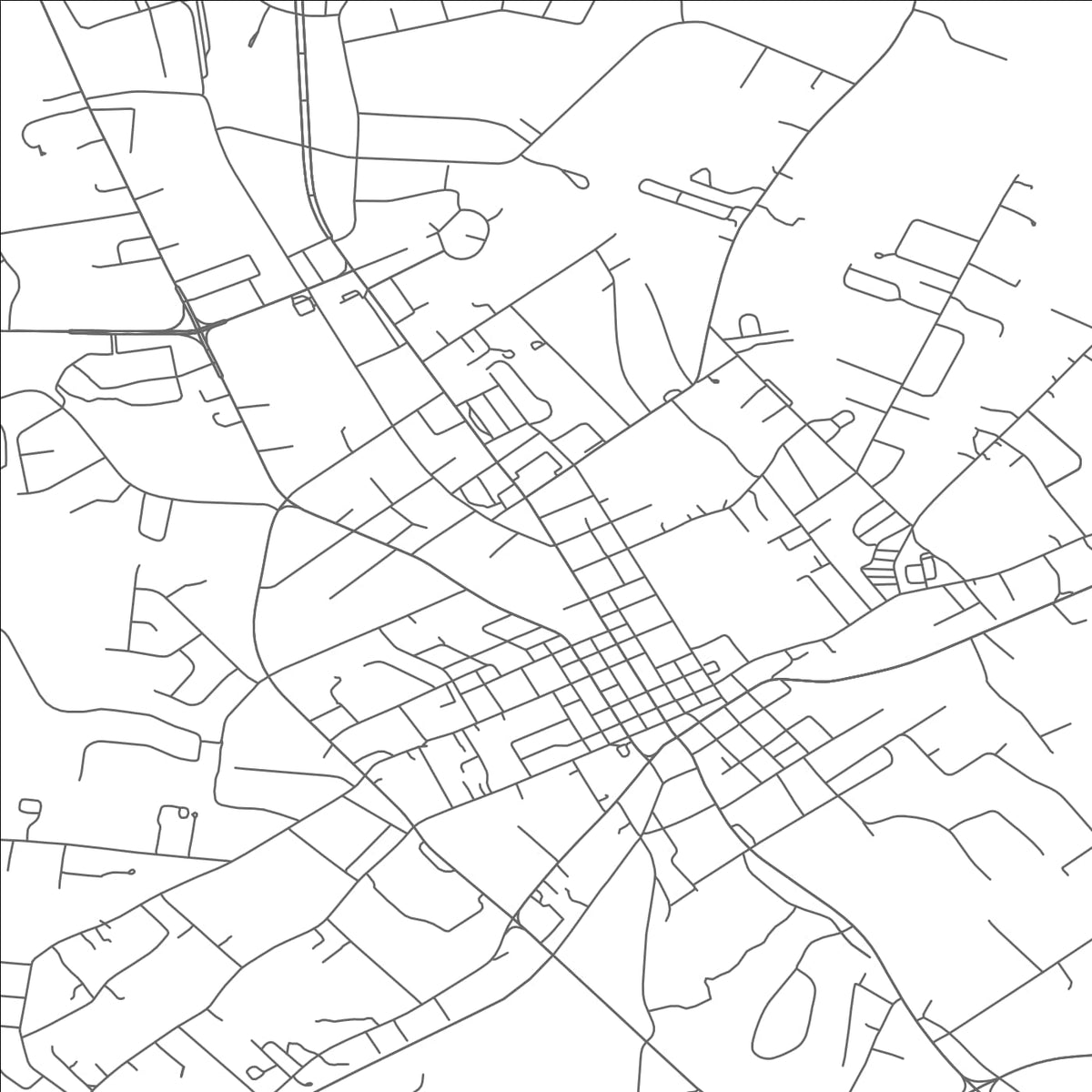 ROAD MAP OF CROSSVILLE, TENNESSEE BY MAPBAKES