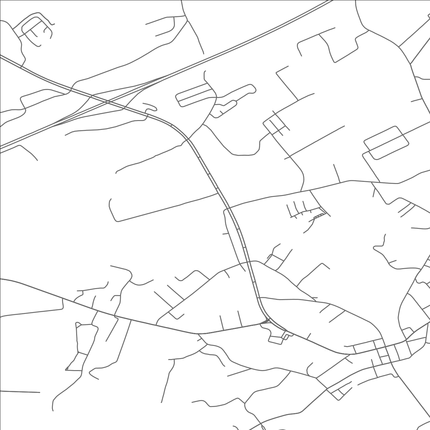 ROAD MAP OF DANDRIDGE, TENNESSEE BY MAPBAKES