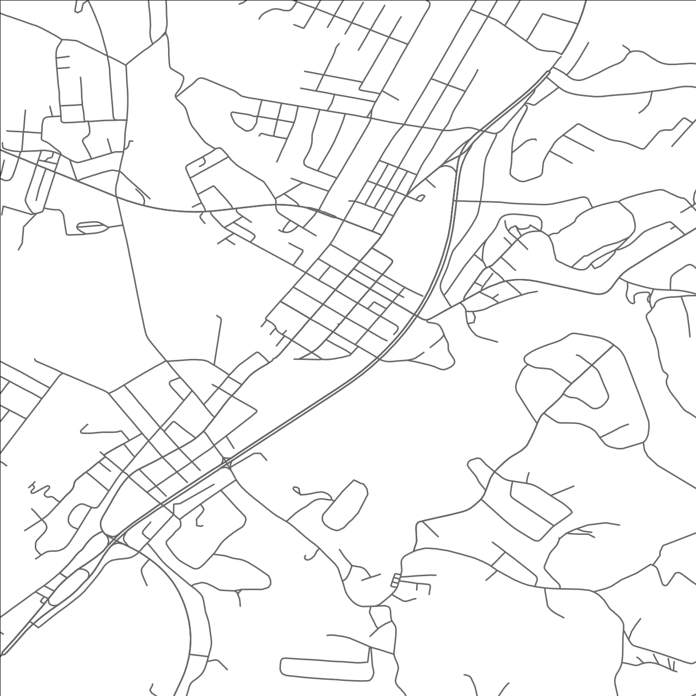 ROAD MAP OF DAYTON, TENNESSEE BY MAPBAKES