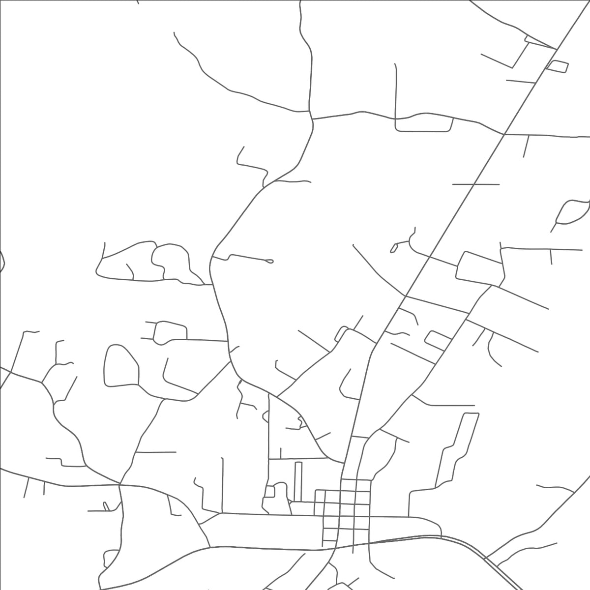 ROAD MAP OF DECATUR, TENNESSEE BY MAPBAKES