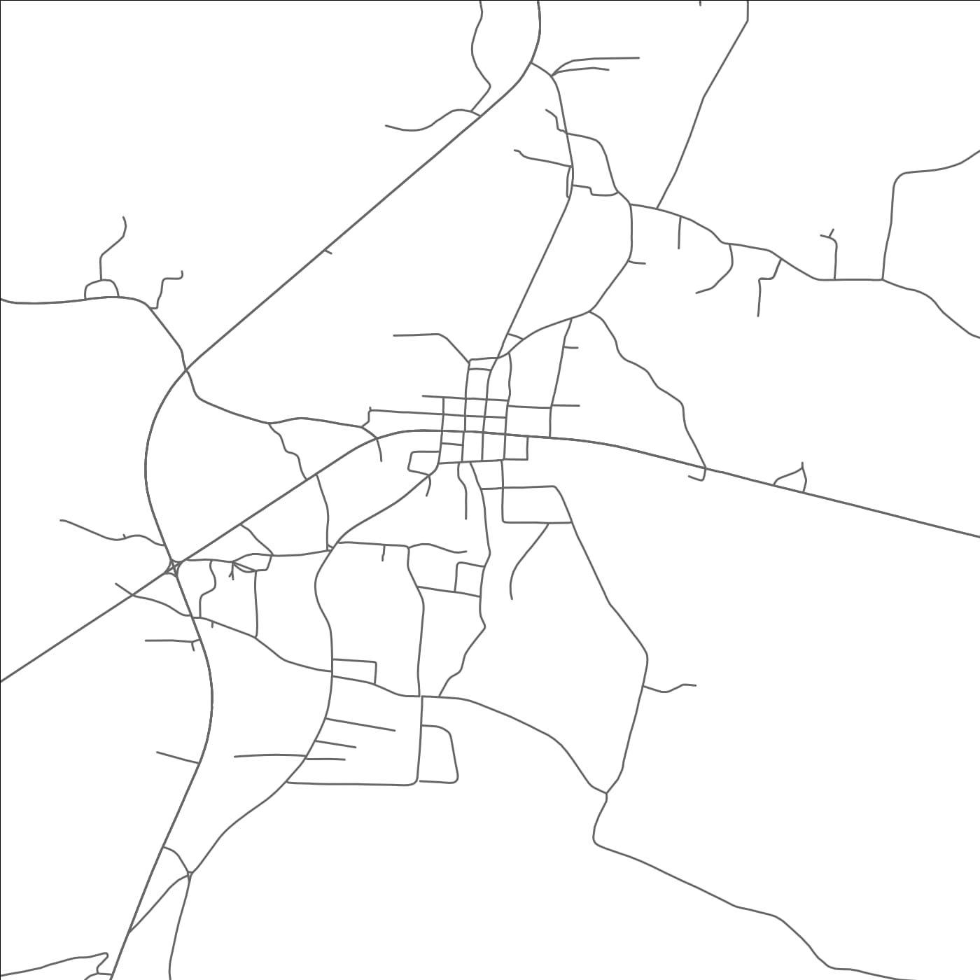 ROAD MAP OF DECATURVILLE, TENNESSEE BY MAPBAKES