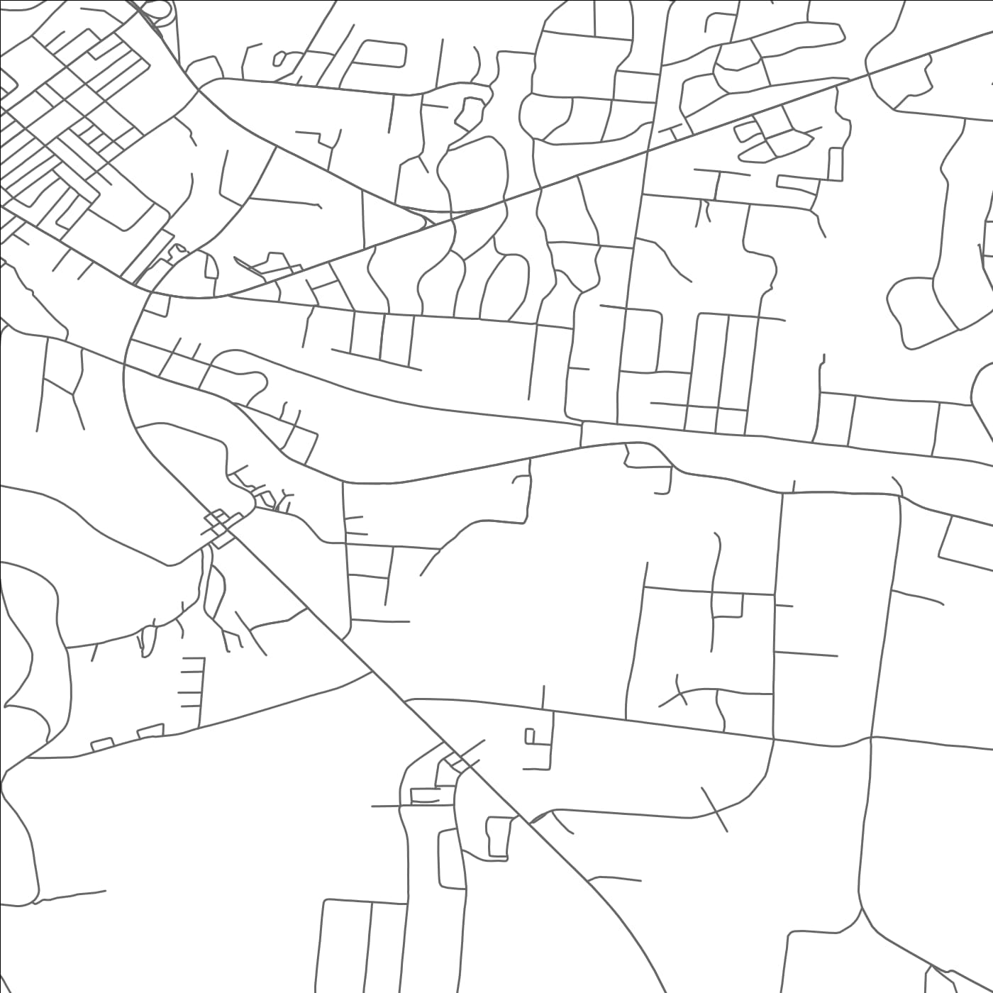 ROAD MAP OF DICKSON, TENNESSEE BY MAPBAKES