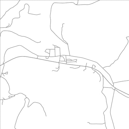 ROAD MAP OF DOWELLTOWN, TENNESSEE BY MAPBAKES