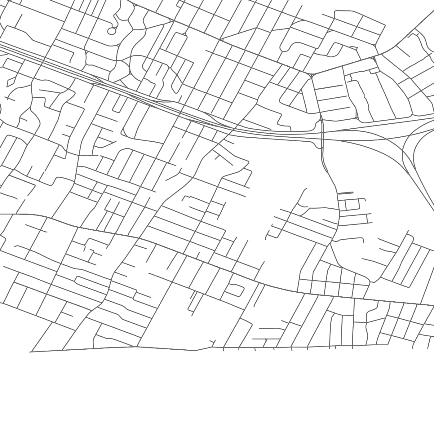 ROAD MAP OF EAST RIDGE, TENNESSEE BY MAPBAKES