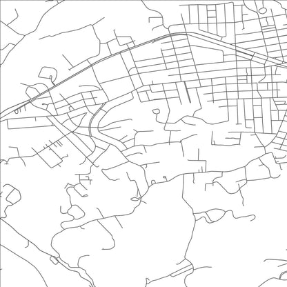 ROAD MAP OF ELIZABETHTON, TENNESSEE BY MAPBAKES