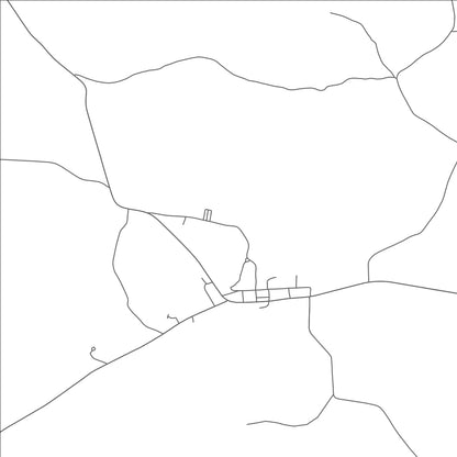 ROAD MAP OF ENVILLE, TENNESSEE BY MAPBAKES