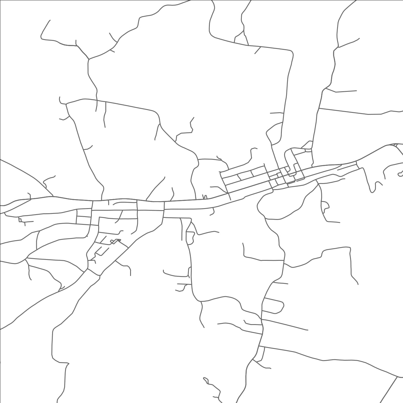 ROAD MAP OF ERIN, TENNESSEE BY MAPBAKES