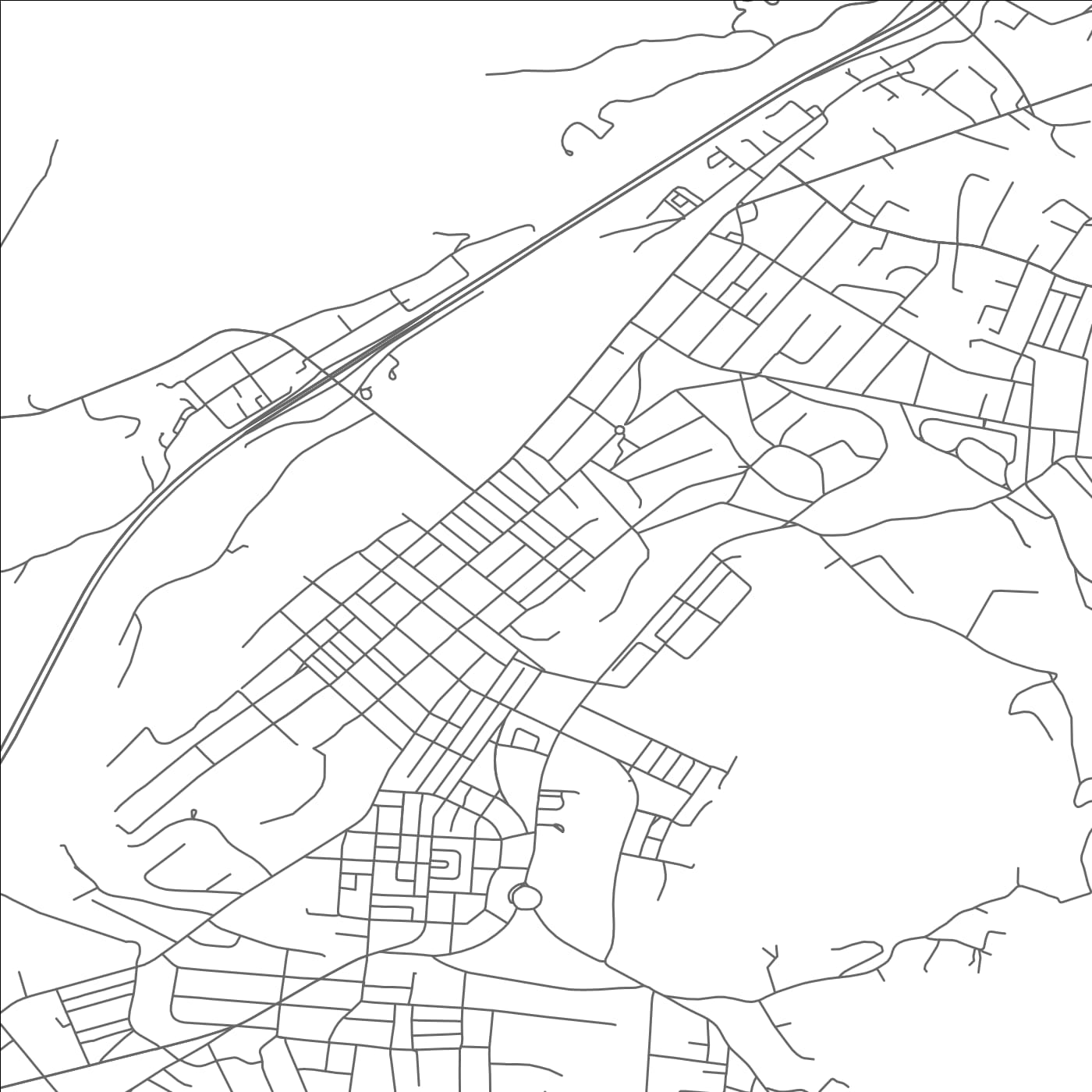 ROAD MAP OF ERWIN, TENNESSEE BY MAPBAKES