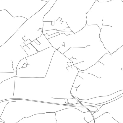 ROAD MAP OF FALL BRANCH, TENNESSEE BY MAPBAKES
