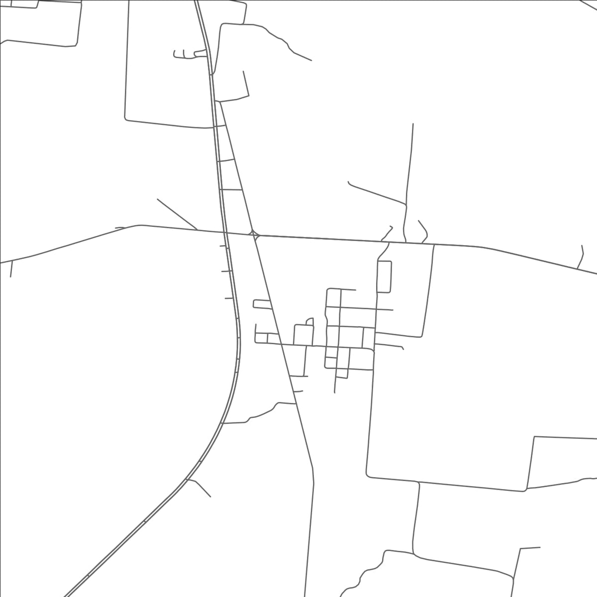 ROAD MAP OF FOWLKES, TENNESSEE BY MAPBAKES