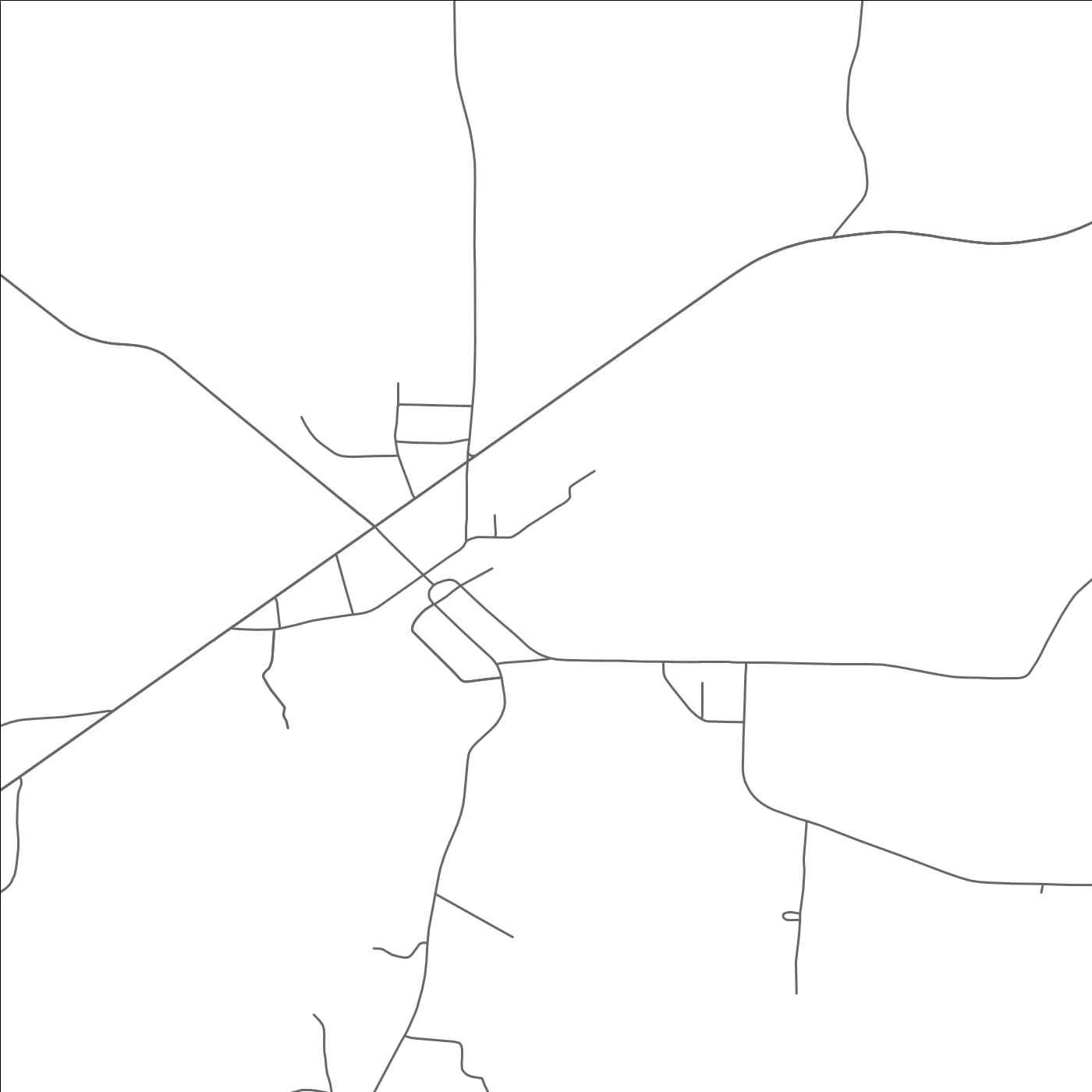 ROAD MAP OF GADSDEN, TENNESSEE BY MAPBAKES