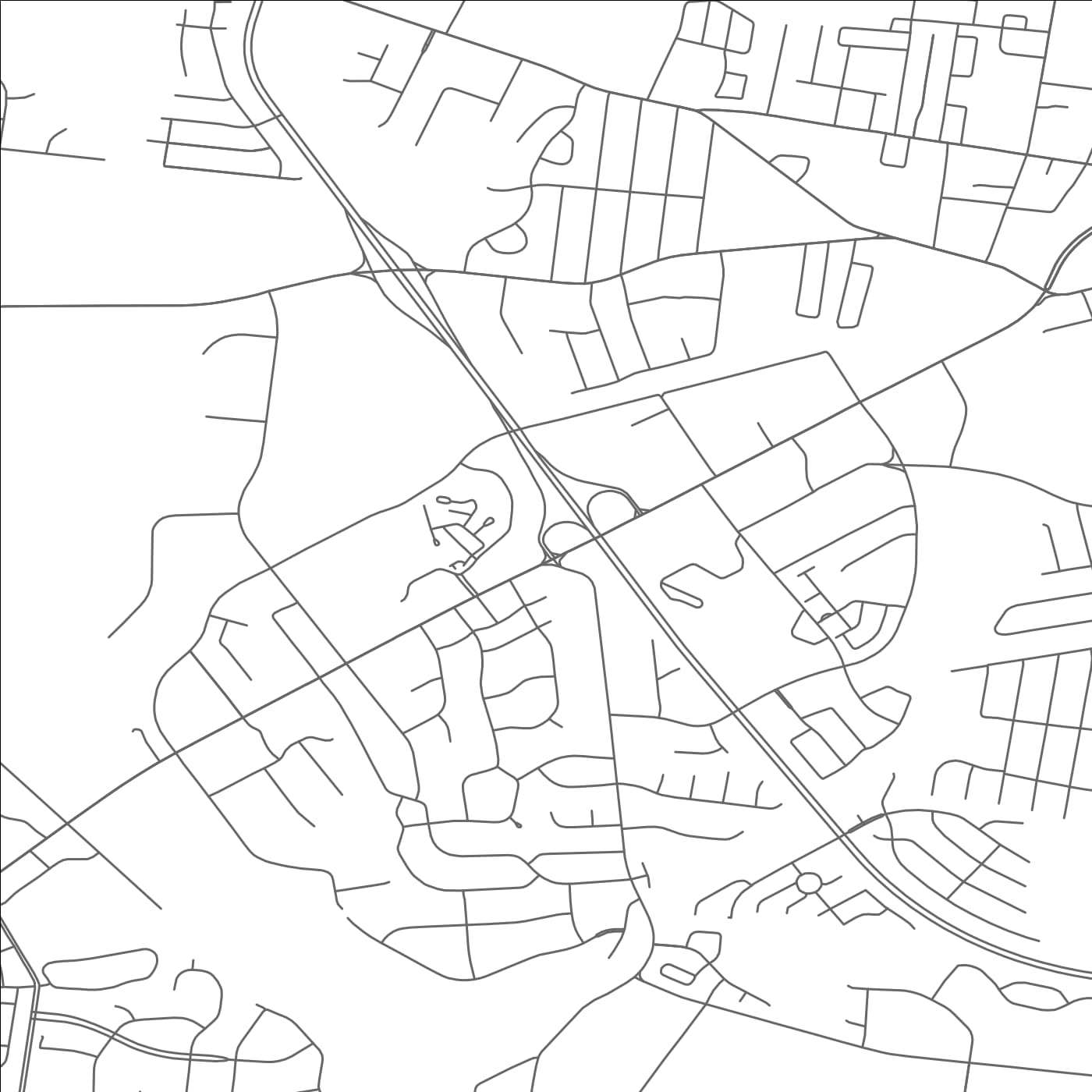 ROAD MAP OF GALLATIN, TENNESSEE BY MAPBAKES