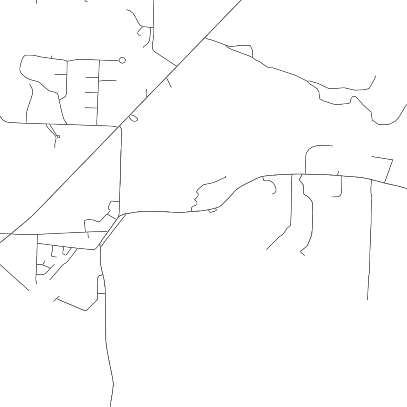 ROAD MAP OF GALLAWAY, TENNESSEE BY MAPBAKES