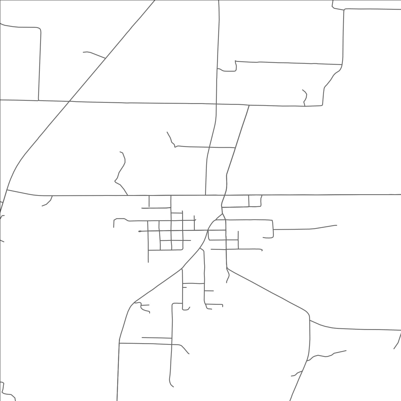 ROAD MAP OF GRAND JUNCTION, TENNESSEE BY MAPBAKES