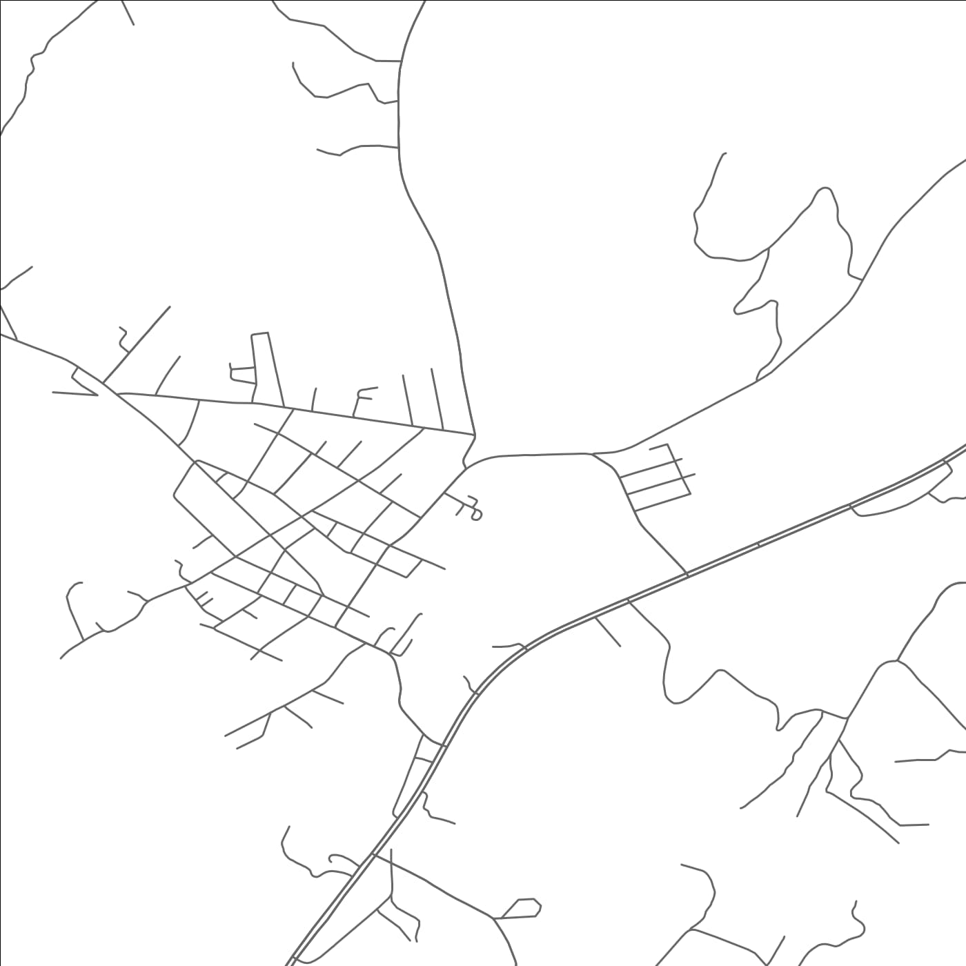 ROAD MAP OF GRAYSVILLE, TENNESSEE BY MAPBAKES