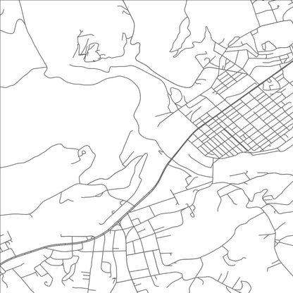 ROAD MAP OF HARRIMAN, TENNESSEE BY MAPBAKES