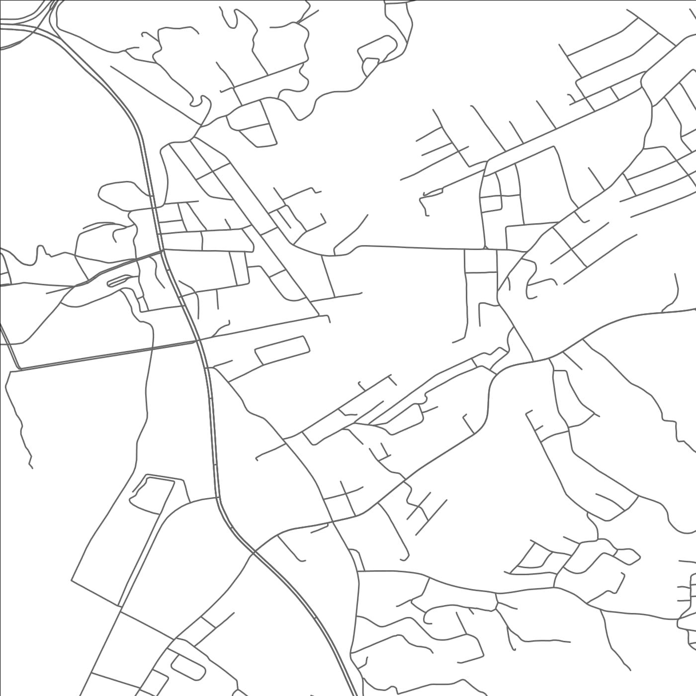 ROAD MAP OF HARROGATE, TENNESSEE BY MAPBAKES