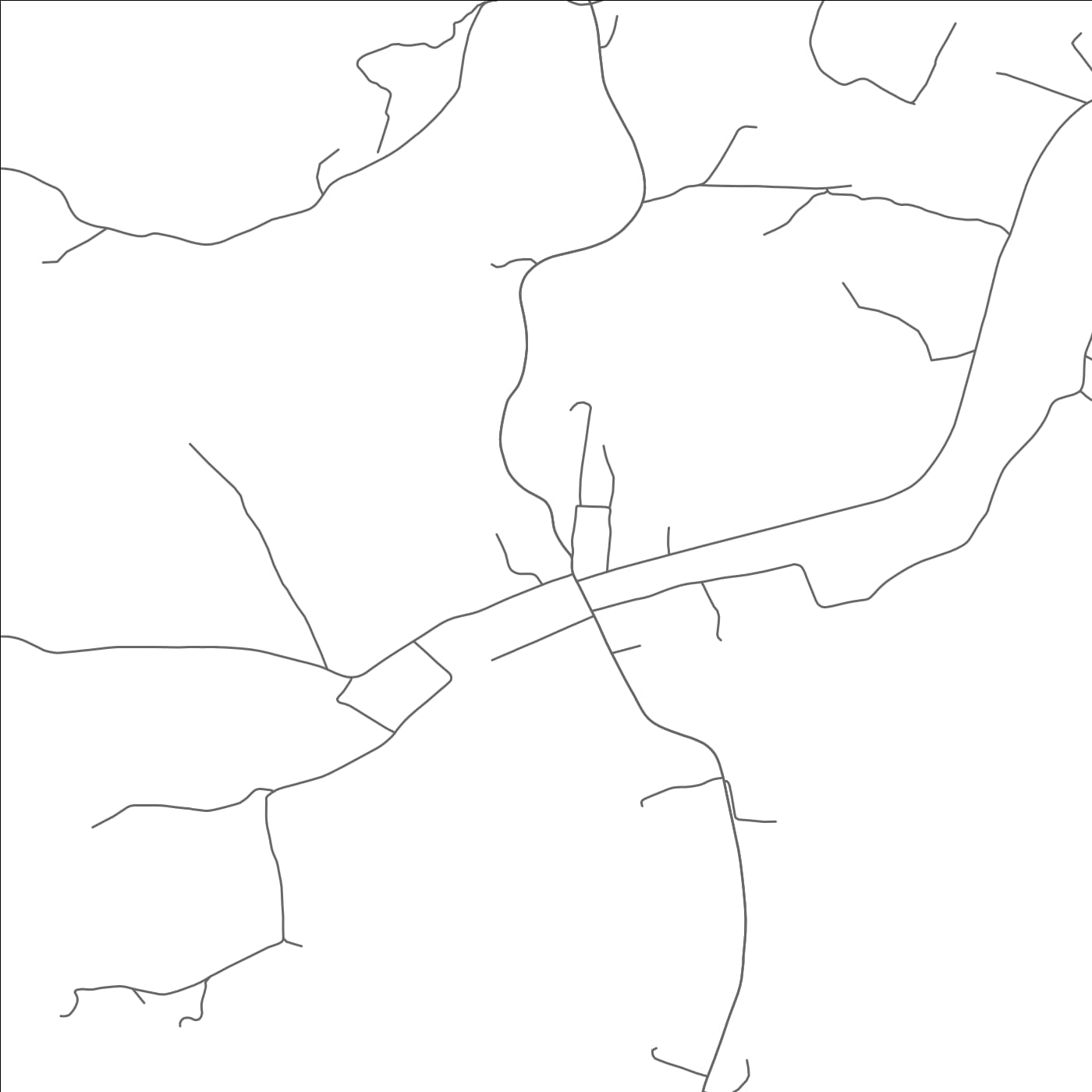 ROAD MAP OF HICKMAN, TENNESSEE BY MAPBAKES