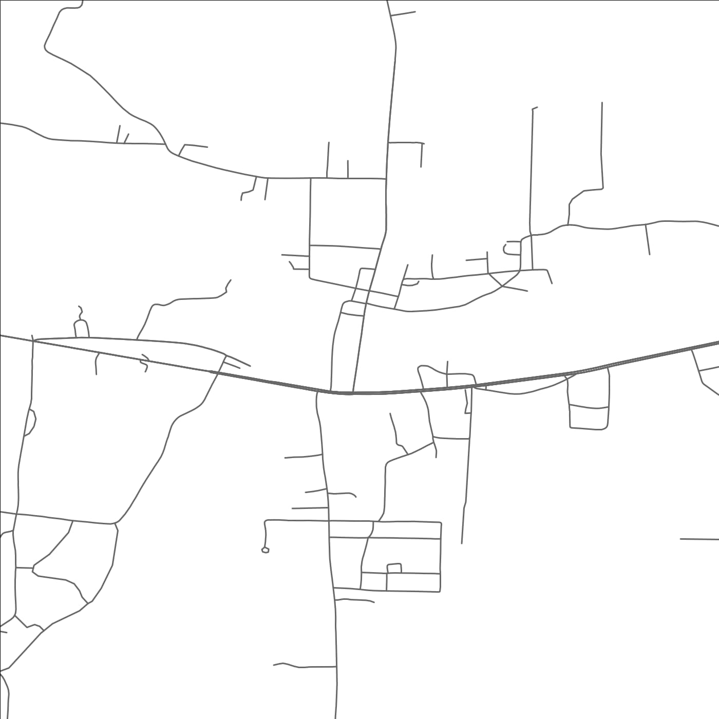 ROAD MAP OF HOLLOW ROCK, TENNESSEE BY MAPBAKES