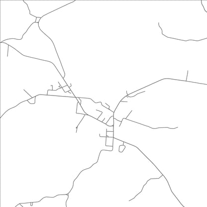 ROAD MAP OF HORNBEAK, TENNESSEE BY MAPBAKES