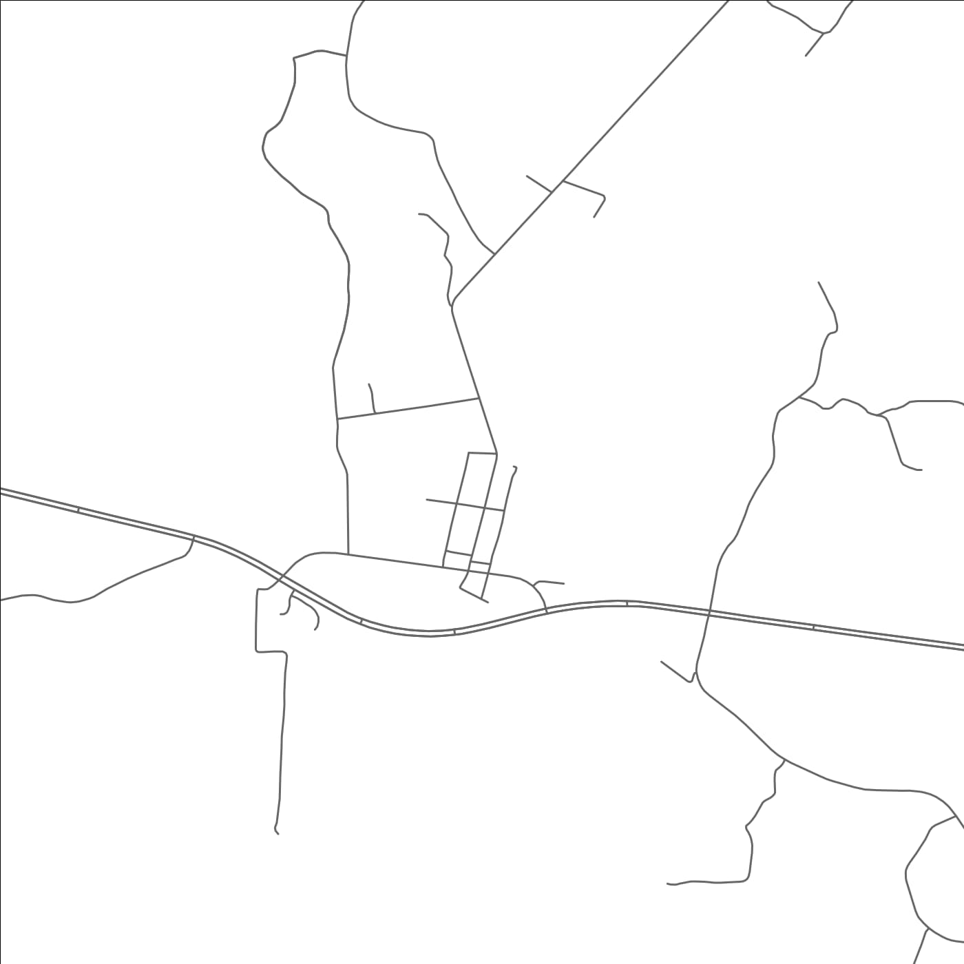 ROAD MAP OF HORNSBY, TENNESSEE BY MAPBAKES