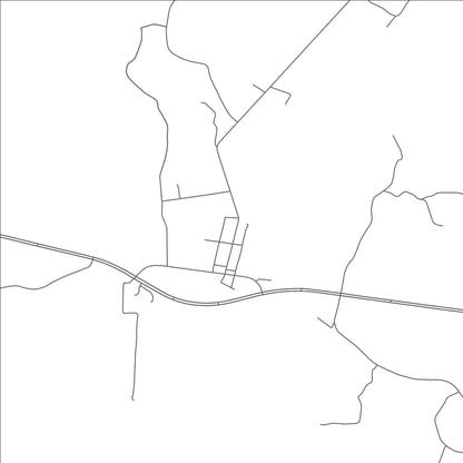 ROAD MAP OF HORNSBY, TENNESSEE BY MAPBAKES