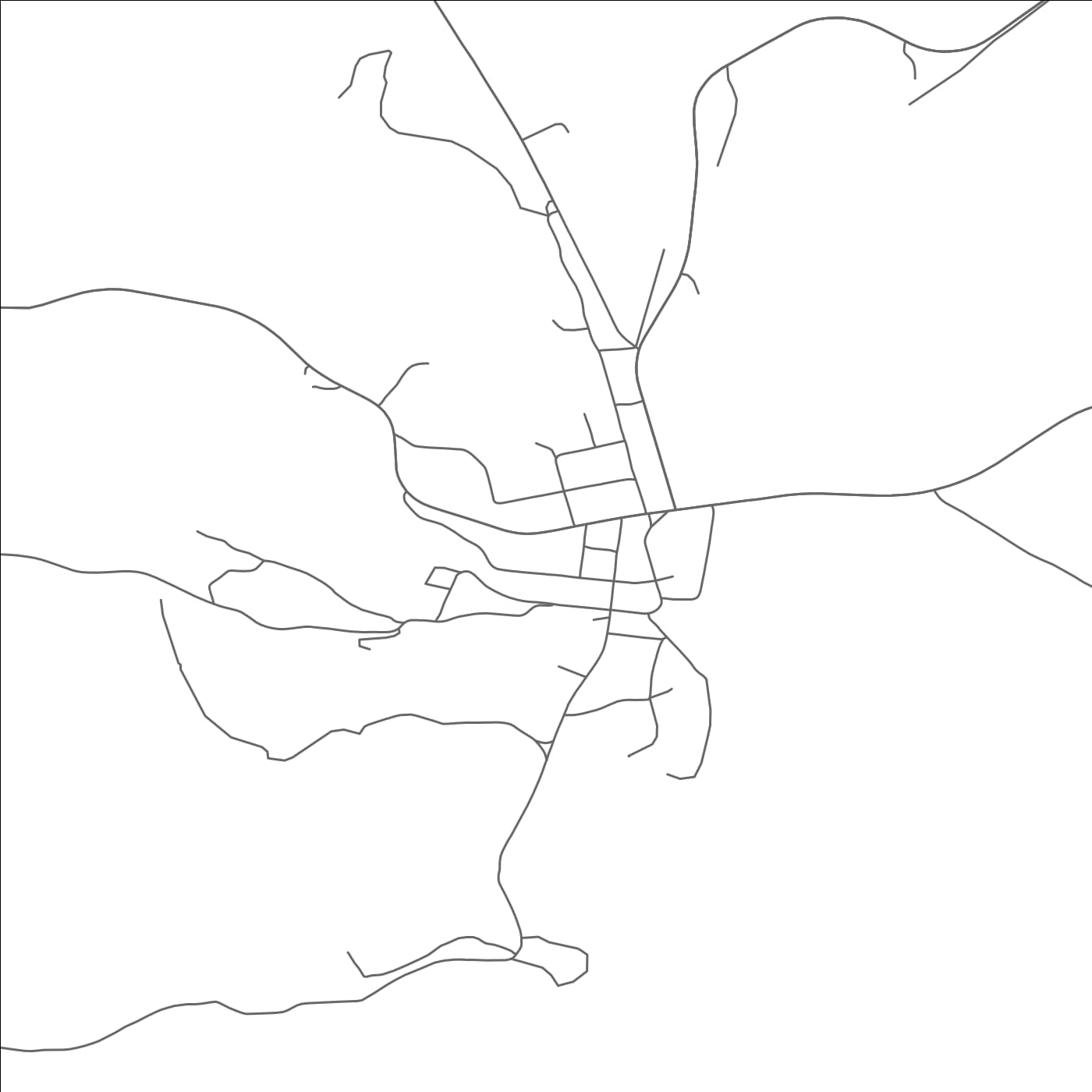 ROAD MAP OF IRON CITY, TENNESSEE BY MAPBAKES