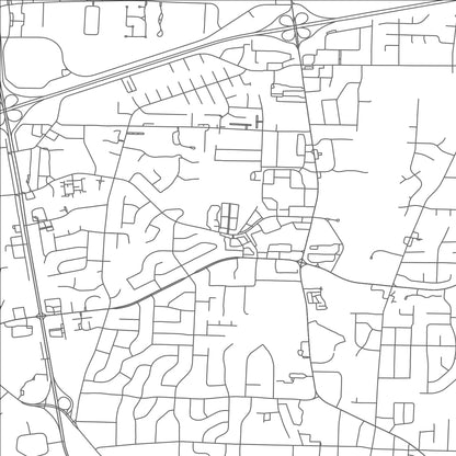 ROAD MAP OF JACKSON, TENNESSEE BY MAPBAKES