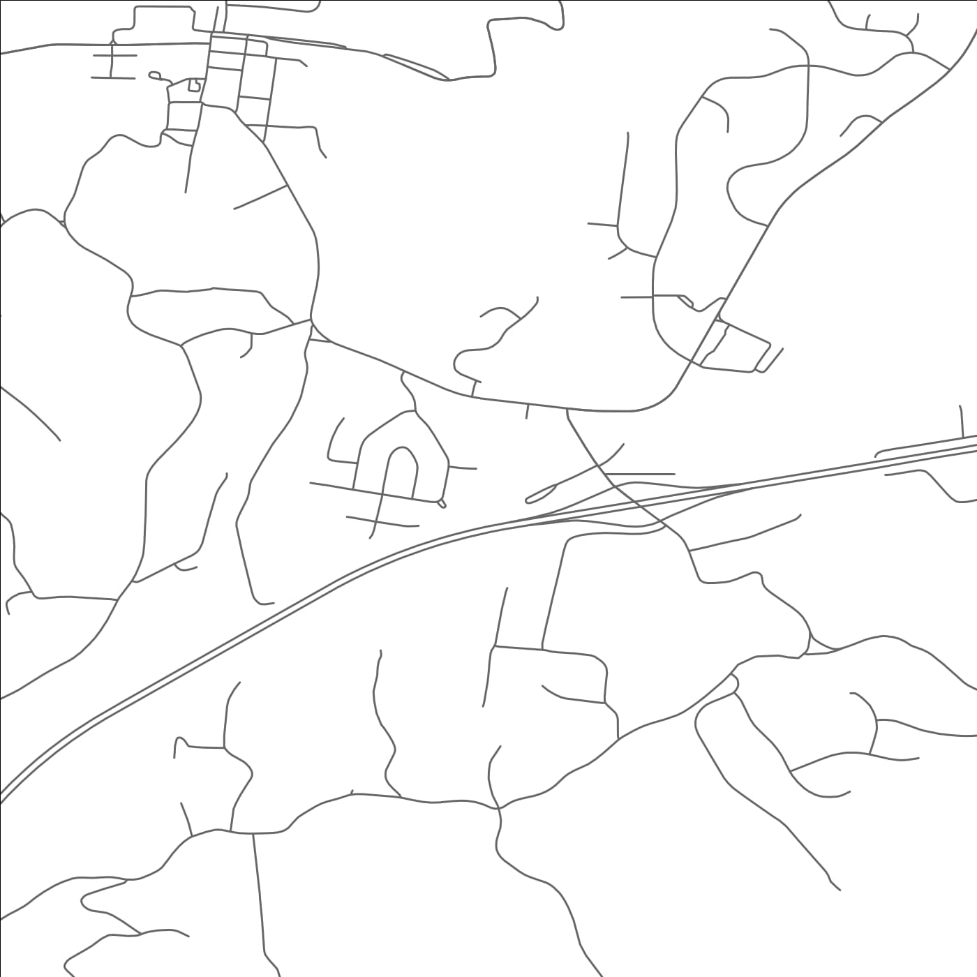 ROAD MAP OF KINGSTON SPRINGS, TENNESSEE BY MAPBAKES