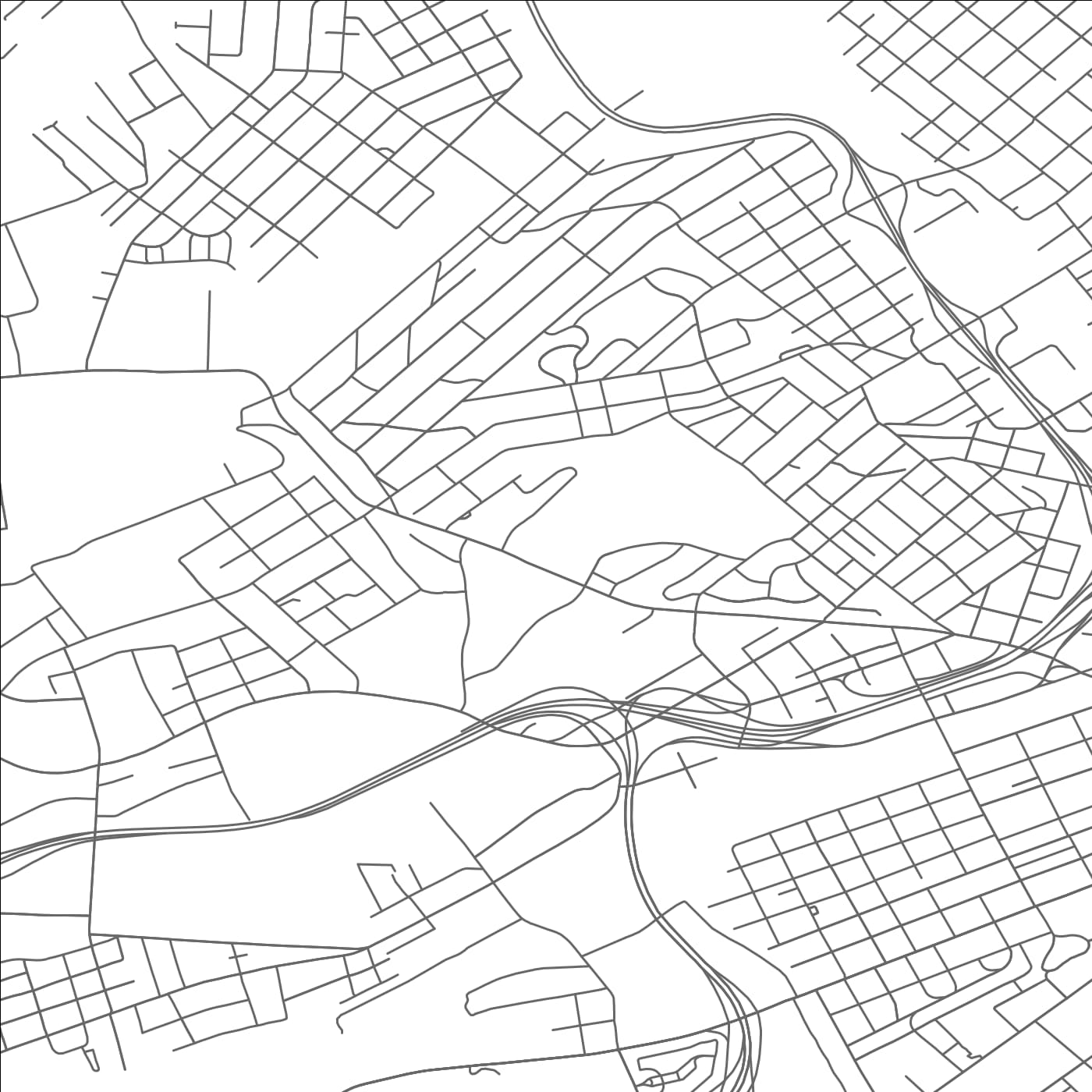 ROAD MAP OF KNOXVILLE, TENNESSEE BY MAPBAKES