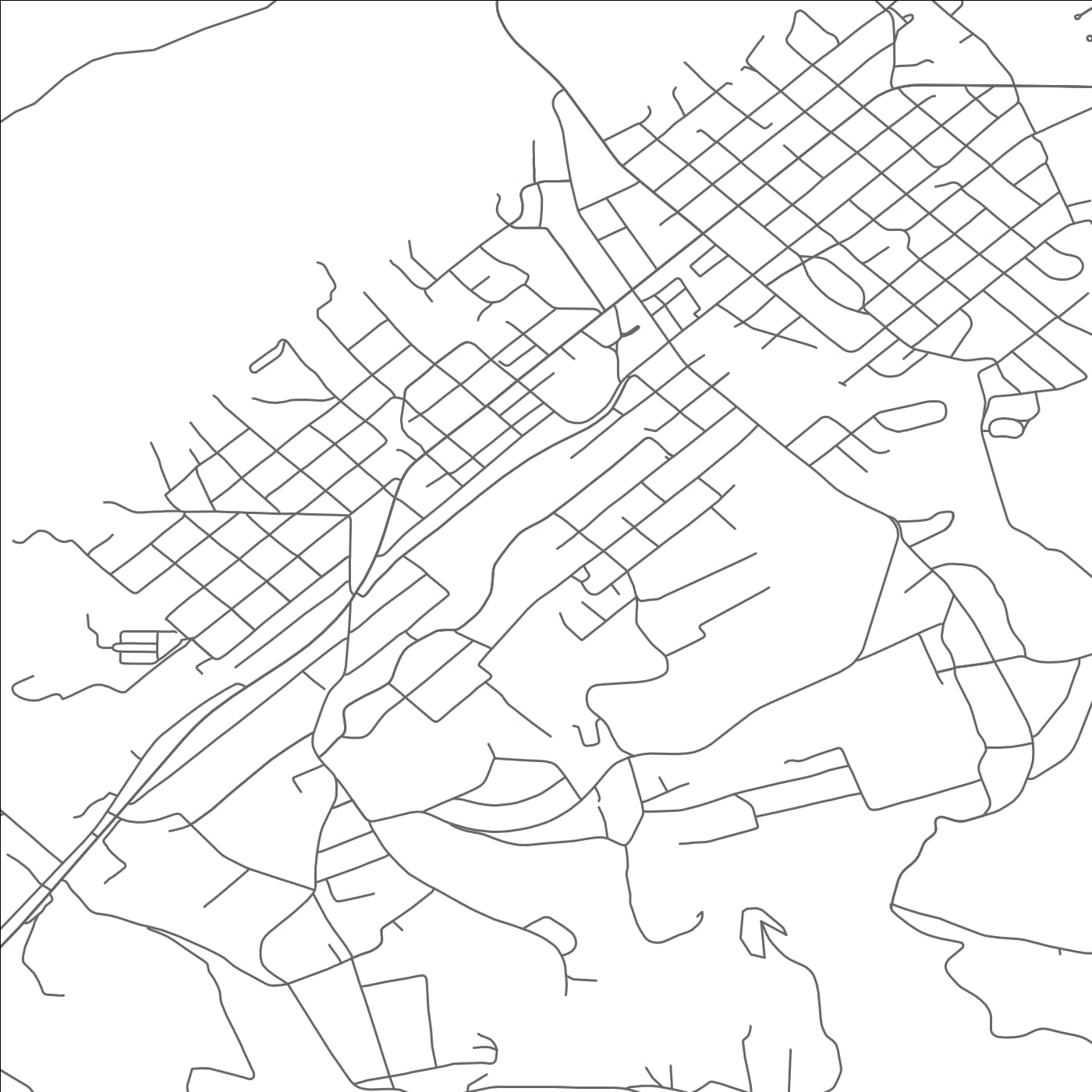 ROAD MAP OF LA FOLLETTE, TENNESSEE BY MAPBAKES