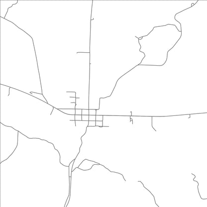 ROAD MAP OF LA GRANGE, TENNESSEE BY MAPBAKES