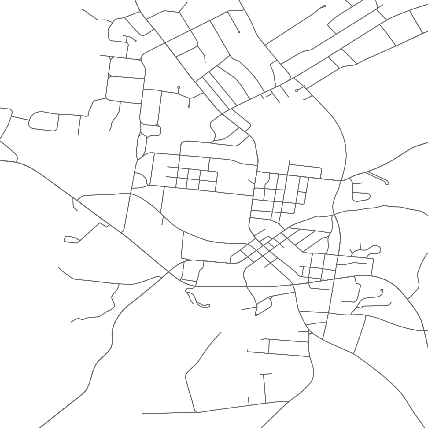 ROAD MAP OF LAFAYETTE, TENNESSEE BY MAPBAKES