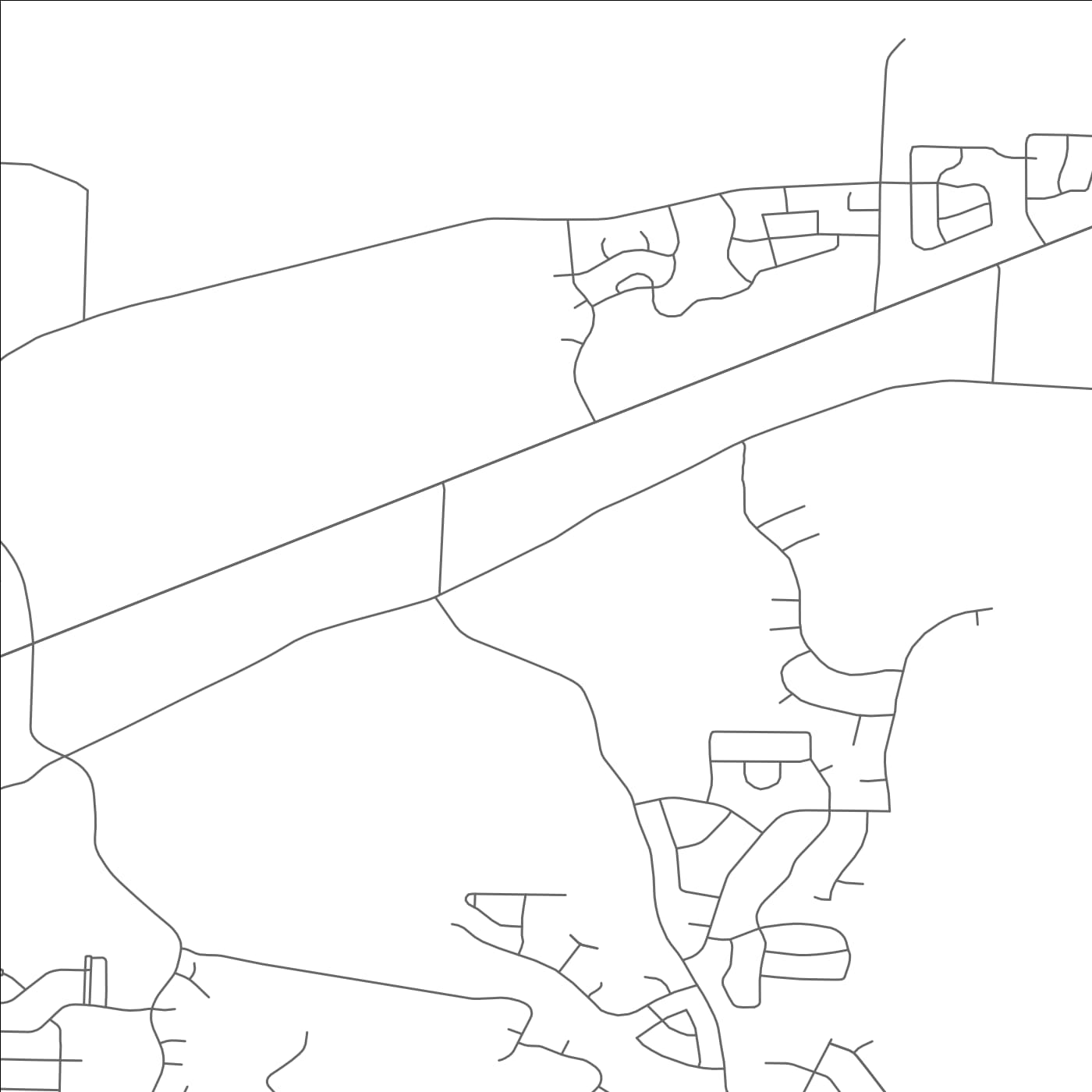 ROAD MAP OF LAKELAND, TENNESSEE BY MAPBAKES