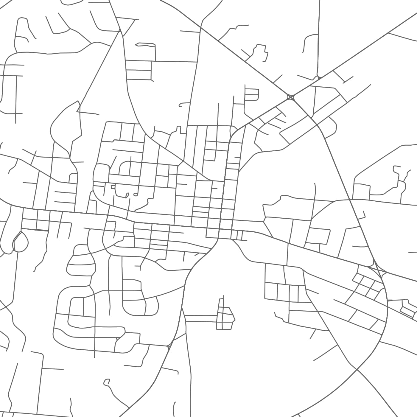 ROAD MAP OF LEWISBURG, TENNESSEE BY MAPBAKES