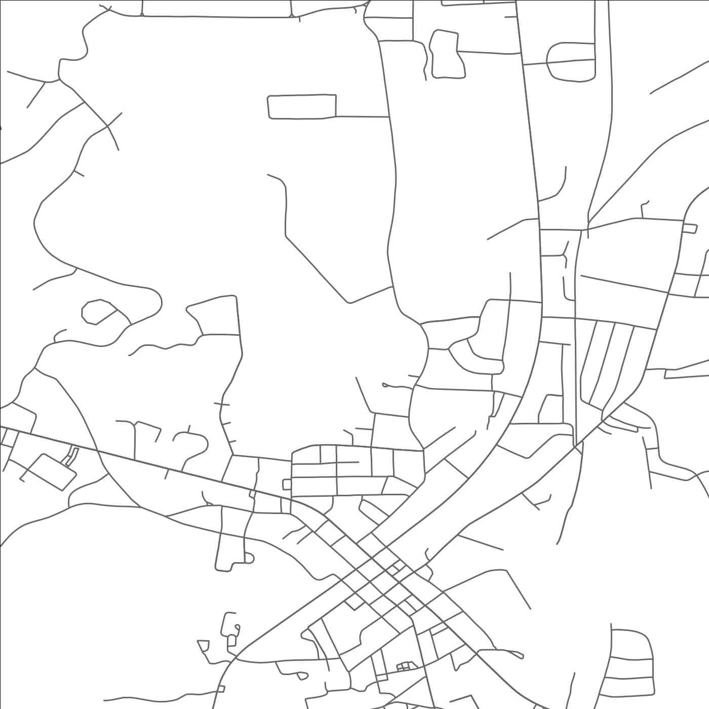 ROAD MAP OF LEXINGTON, TENNESSEE BY MAPBAKES