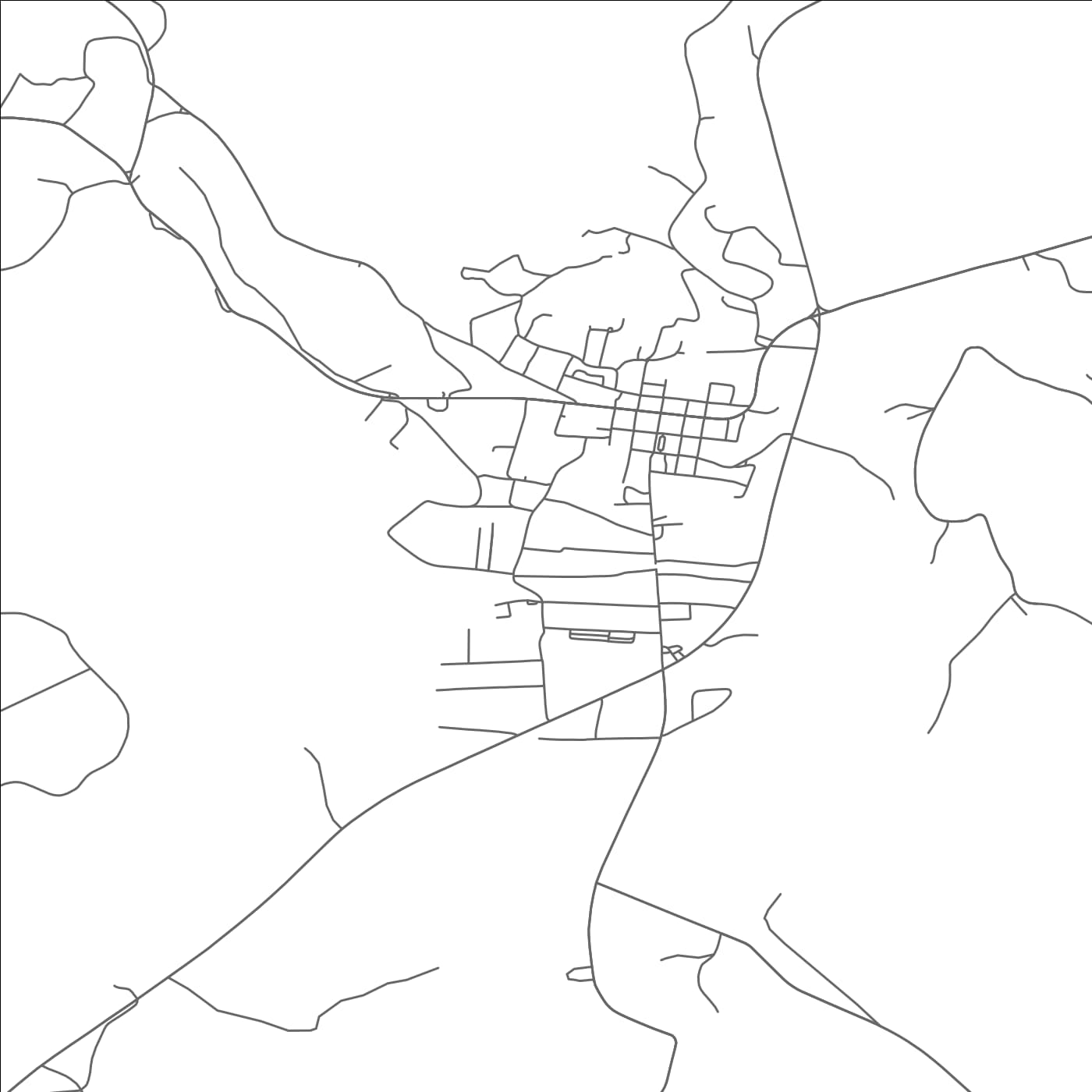 ROAD MAP OF LINDEN, TENNESSEE BY MAPBAKES