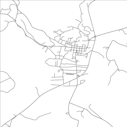 ROAD MAP OF LINDEN, TENNESSEE BY MAPBAKES