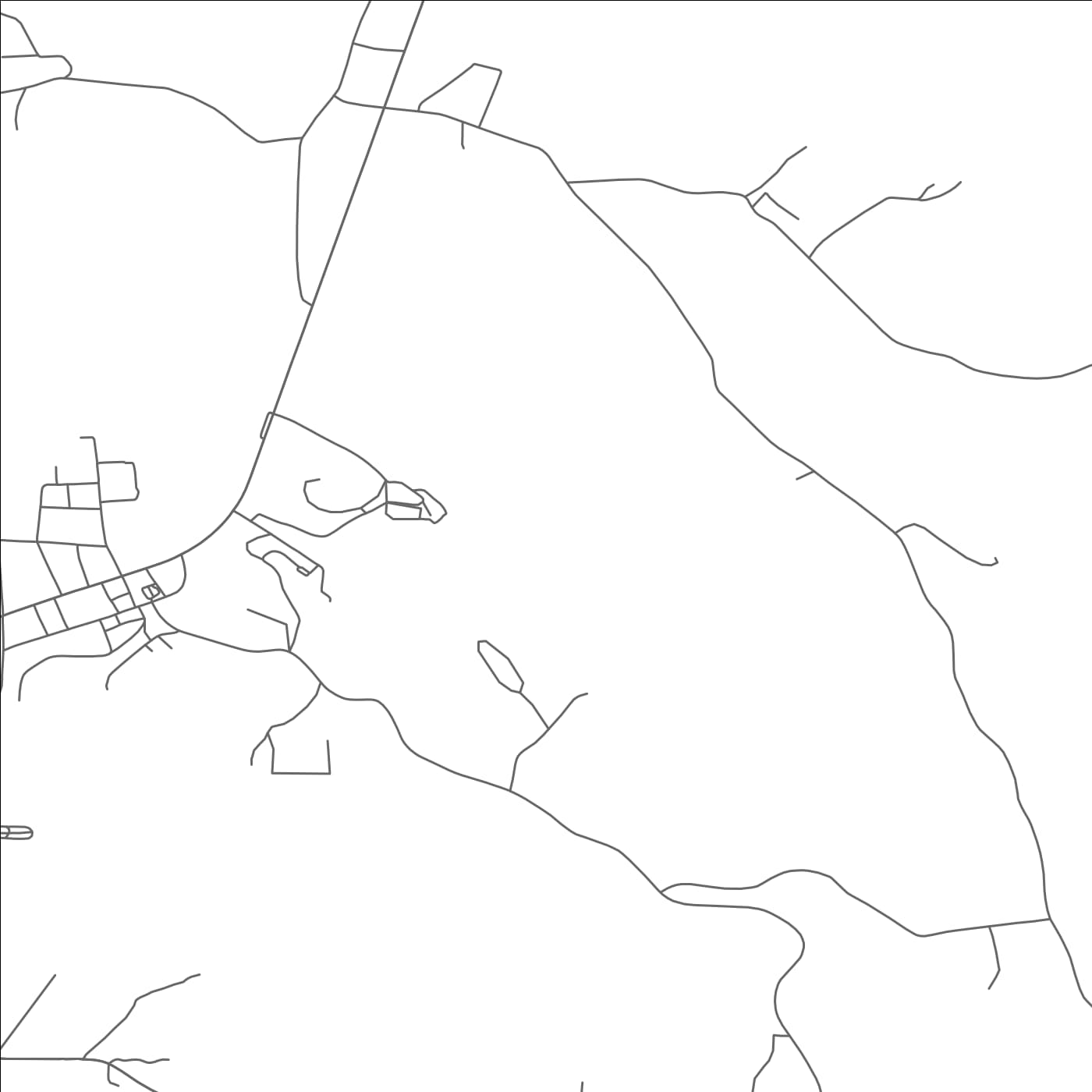 ROAD MAP OF LYNCHBURG, TENNESSEE BY MAPBAKES