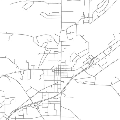 ROAD MAP OF MADISONVILLE, TENNESSEE BY MAPBAKES