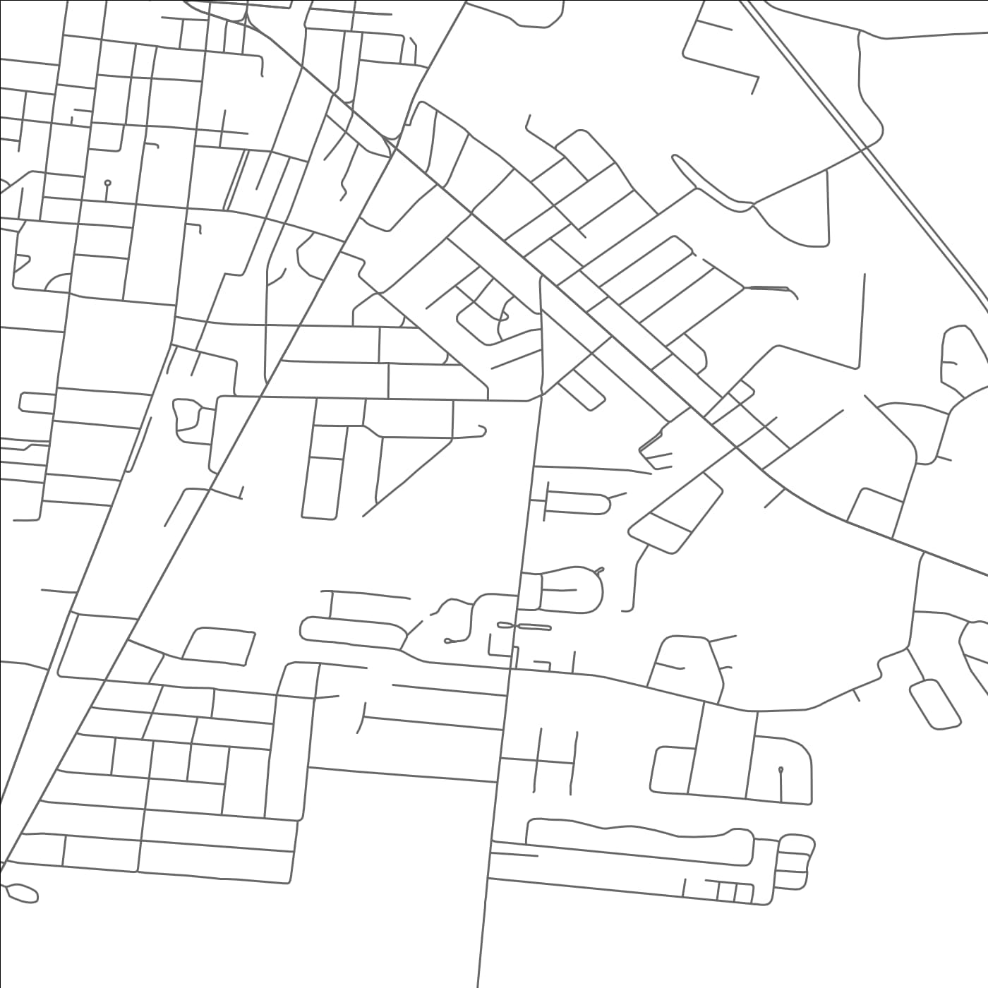 ROAD MAP OF MANCHESTER, TENNESSEE BY MAPBAKES