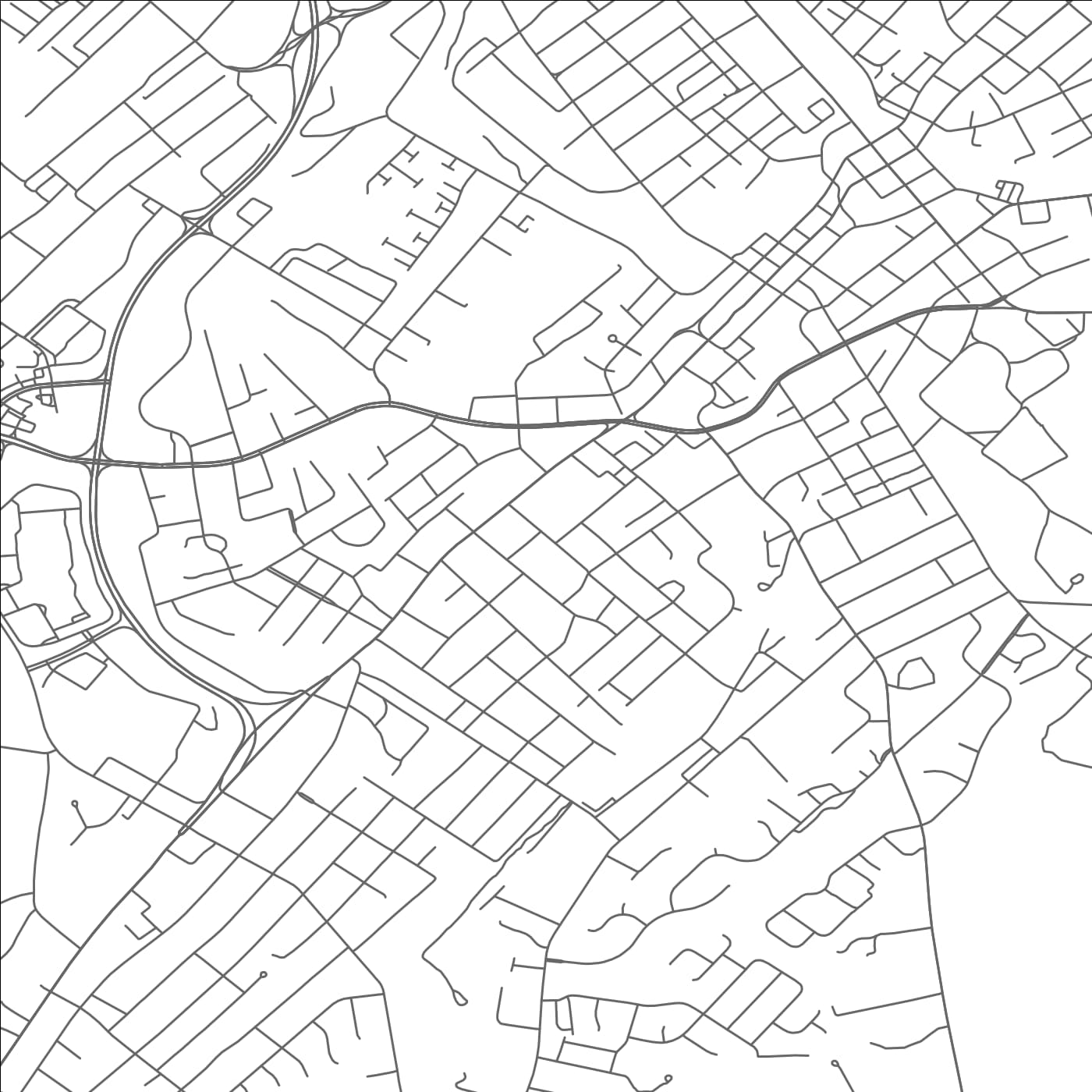 ROAD MAP OF MARYVILLE, TENNESSEE BY MAPBAKES