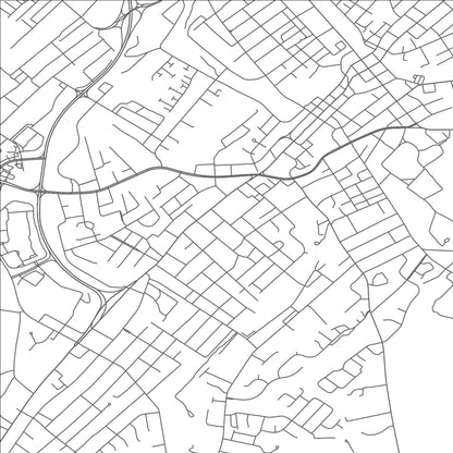 ROAD MAP OF MARYVILLE, TENNESSEE BY MAPBAKES