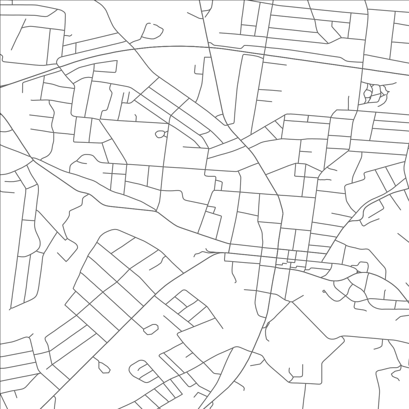 ROAD MAP OF MCMINNVILLE, TENNESSEE BY MAPBAKES