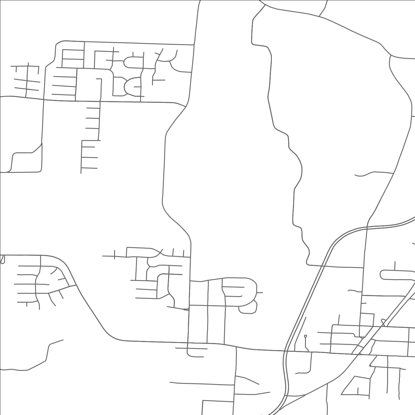 ROAD MAP OF MEDINA, TENNESSEE BY MAPBAKES