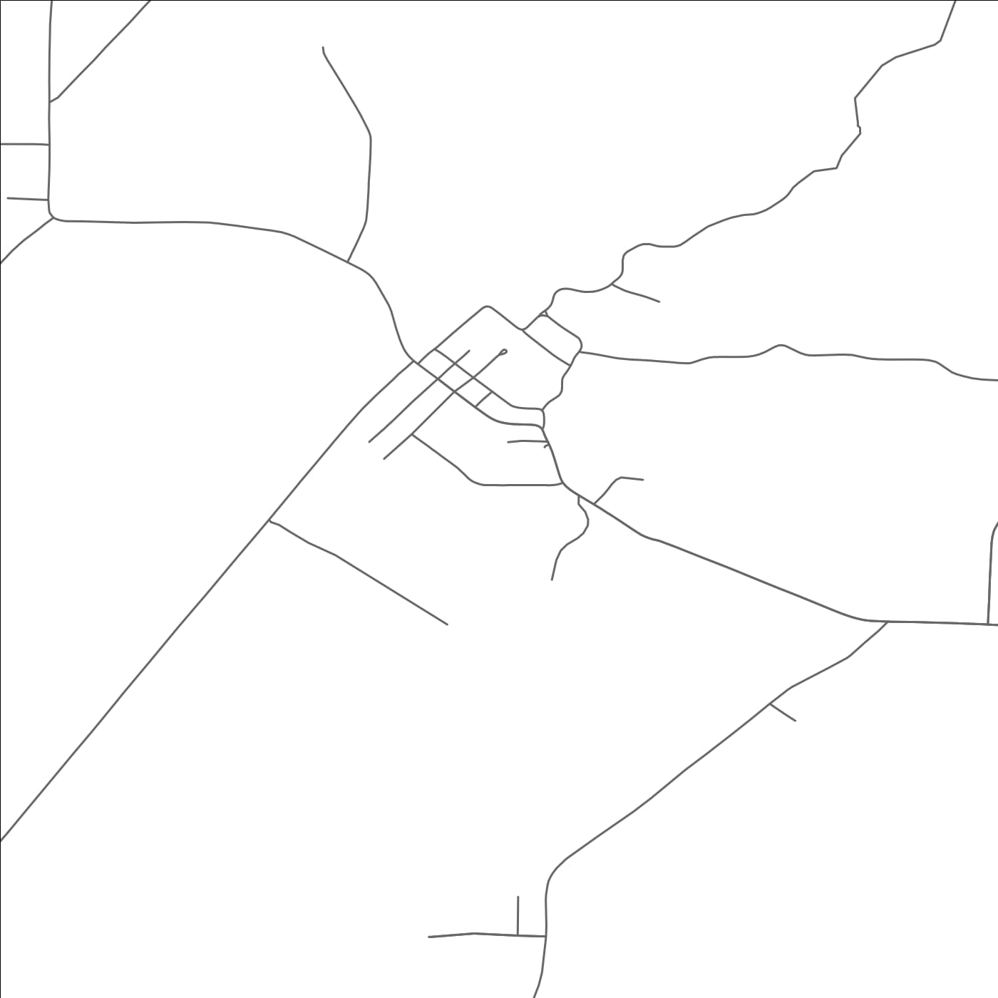 ROAD MAP OF MERCER, TENNESSEE BY MAPBAKES