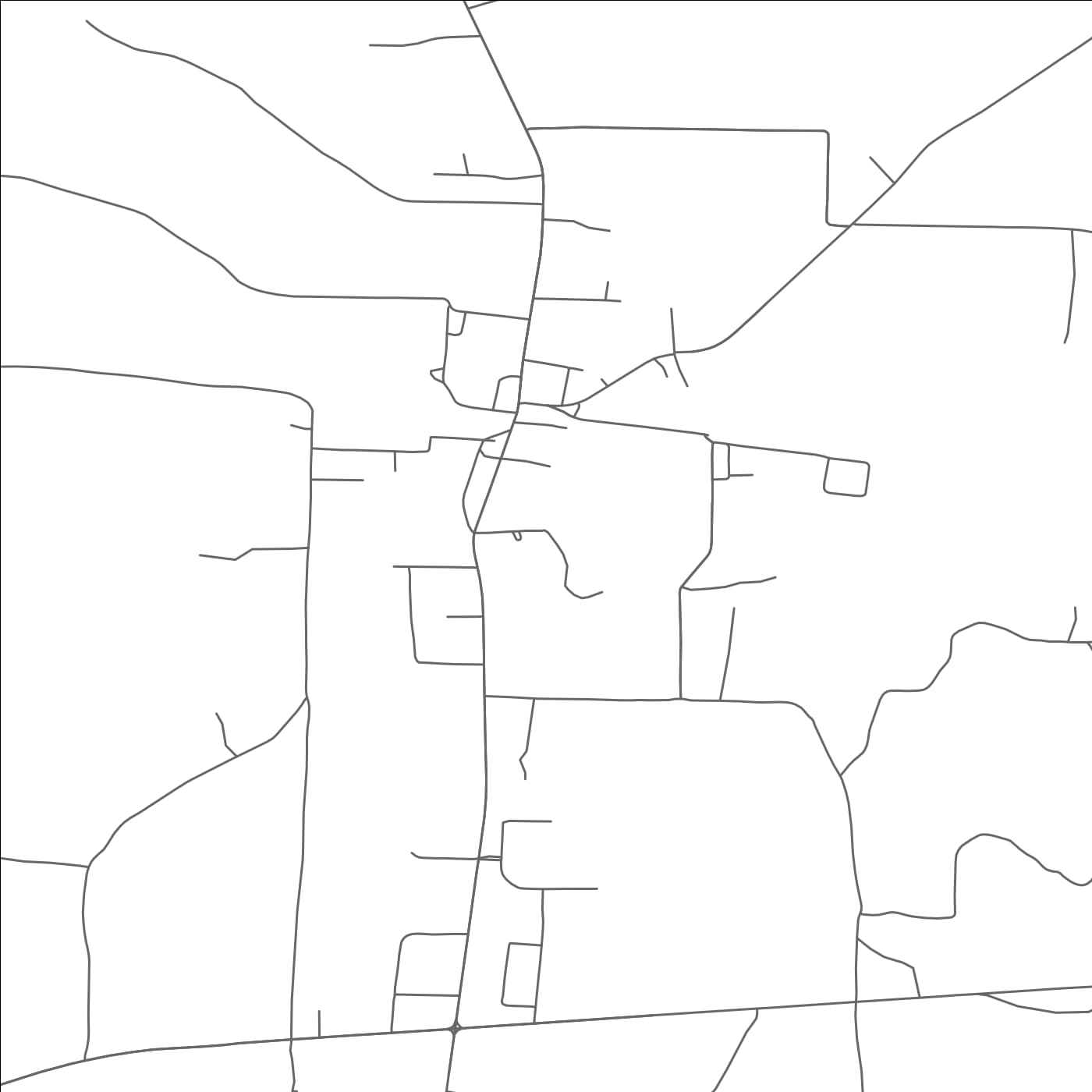 ROAD MAP OF MIDDLETON, TENNESSEE BY MAPBAKES